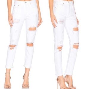 NWT GRLFRND Karolina High Rise Distressed Jeans in You Know I’m No Good